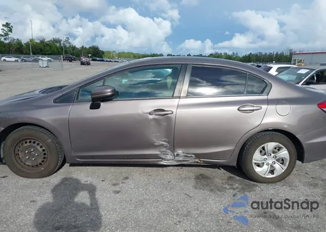 2015 Honda Civic Lx из США, поврежденный, VIN 19XFB2F54FE275065